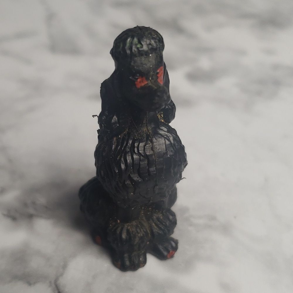 ‎Vintage Black Poodle Figurine